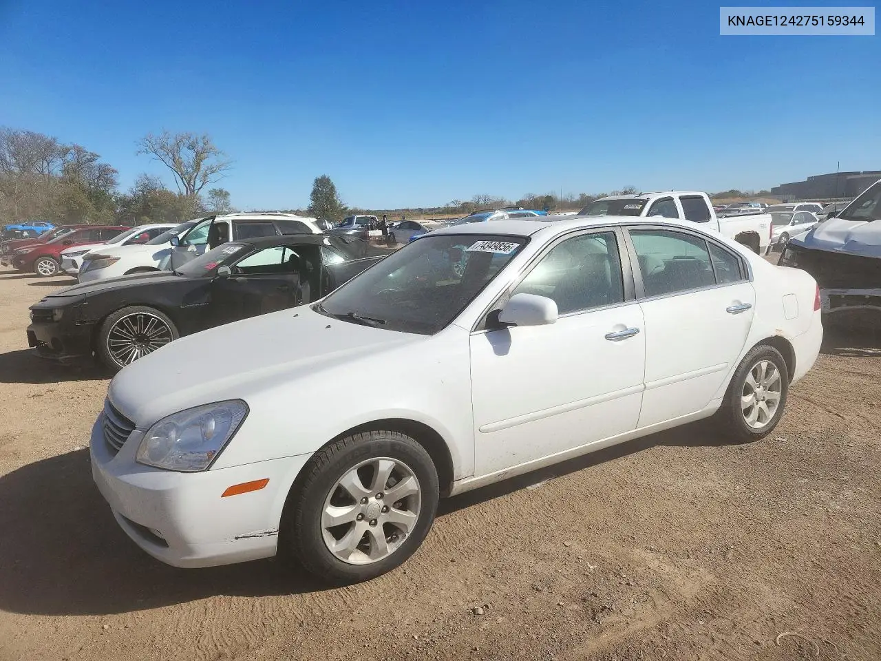 KIA OPTIMA 2007, VIN KNAGE124275159344