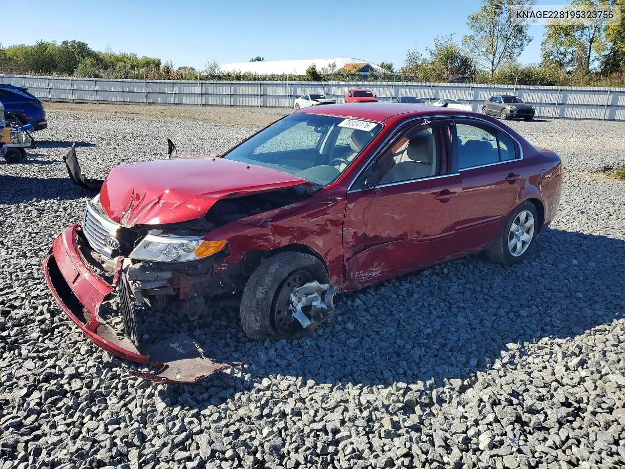 KIA OPTIMA 2009, VIN KNAGE228195323758