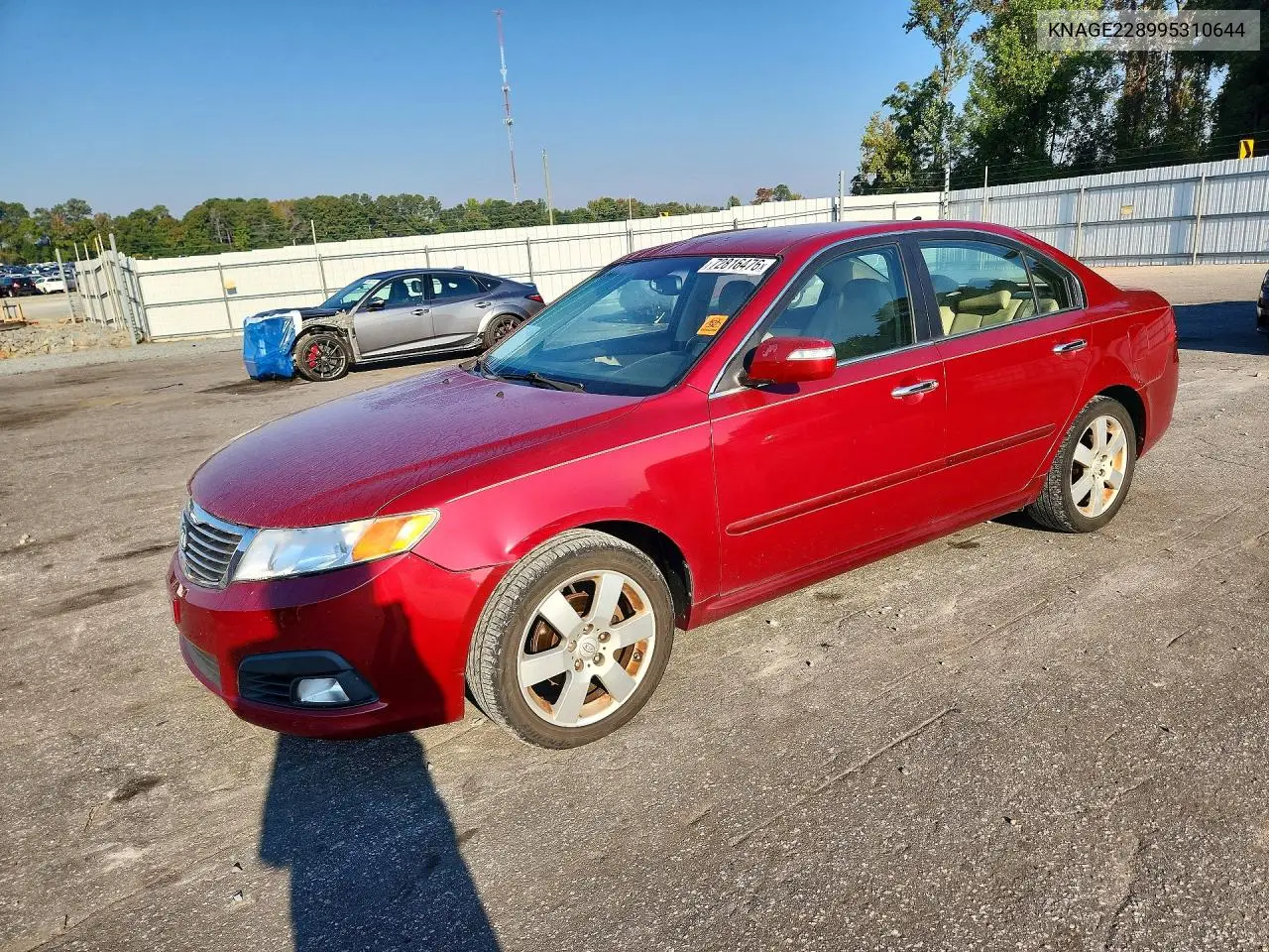 KIA OPTIMA 2009, VIN KNAGE228995310644