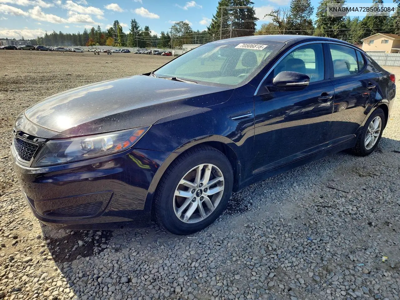 KIA OPTIMA 2011, VIN KNAGM4A72B5065084