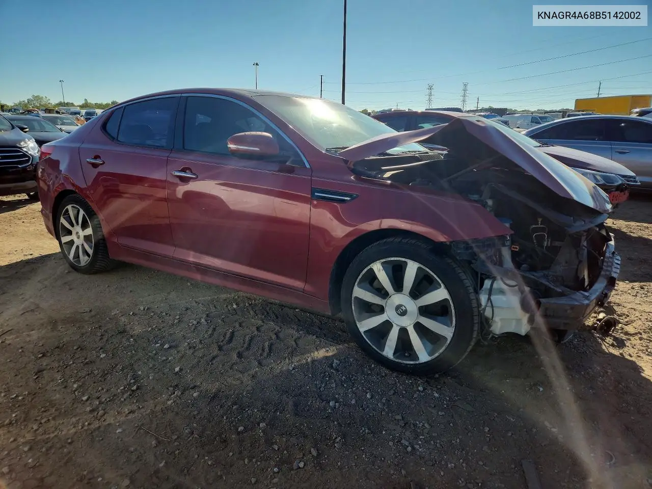 2011 KIA OPTIMA VIN KNAGR4A68B5142002 — фото 4
