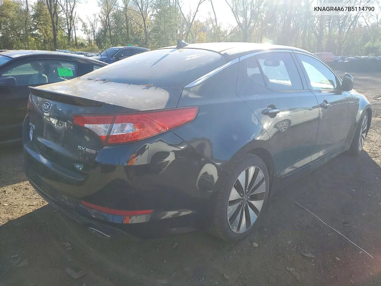 2011 KIA OPTIMA VIN KNAGR4A67B5114790 — фото 3