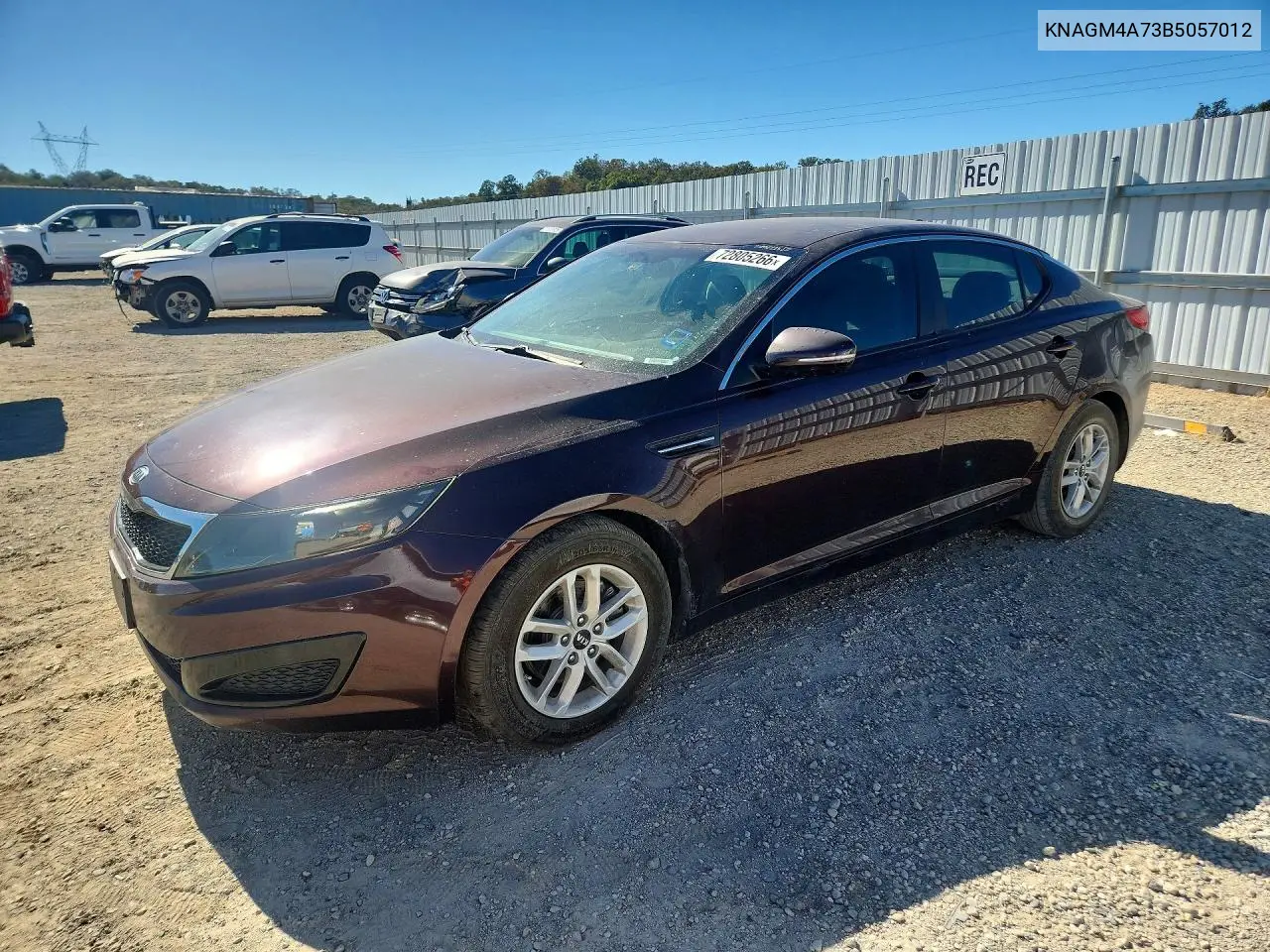 KIA OPTIMA 2011, VIN KNAGM4A73B5057012