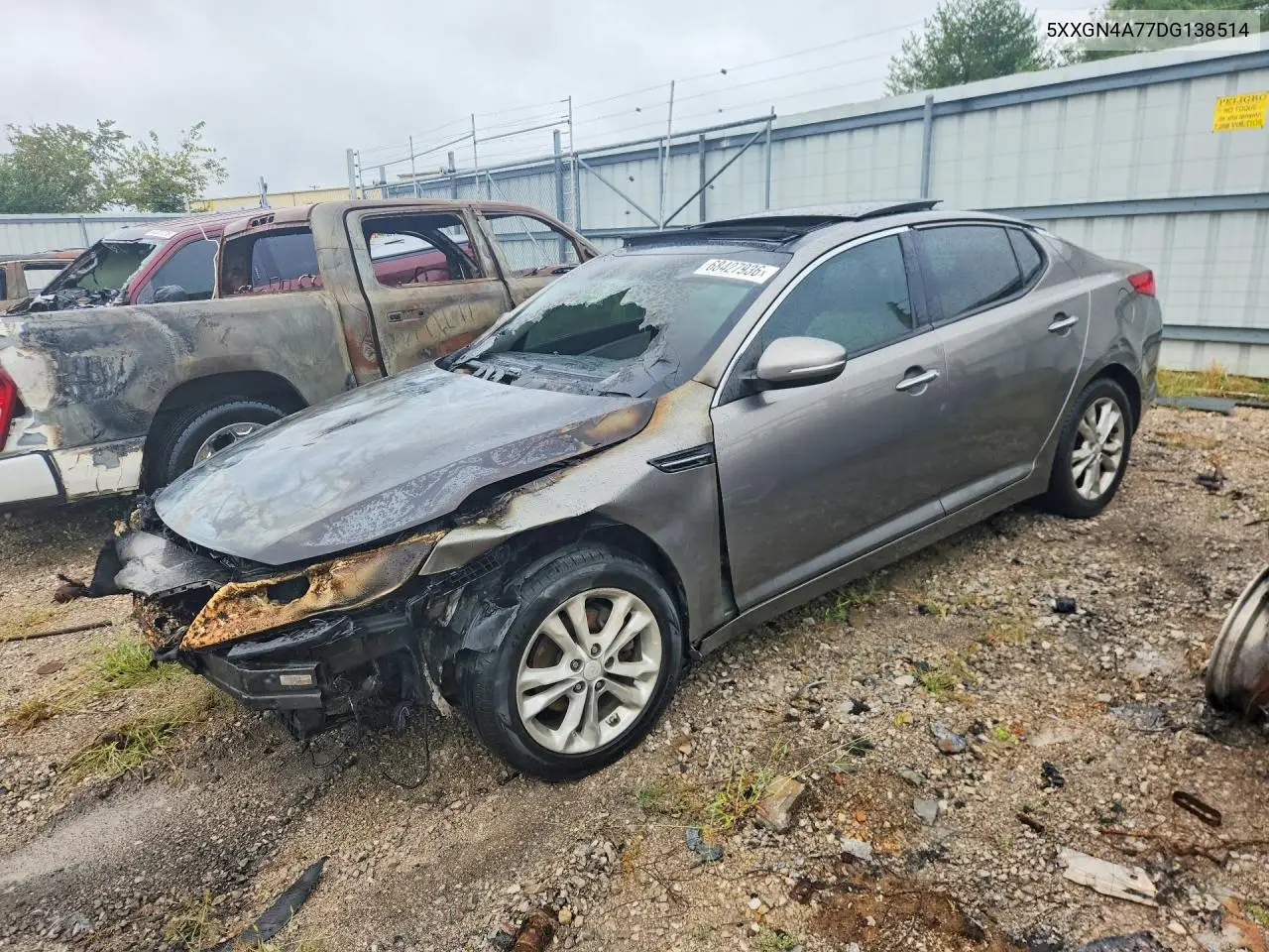 KIA OPTIMA 2013, VIN 5XXGN4A77DG138514