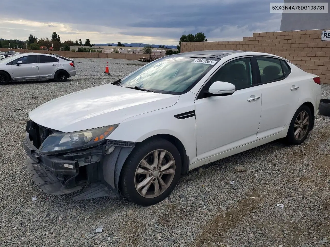 KIA OPTIMA 2013, VIN 5XXGN4A78DG108731