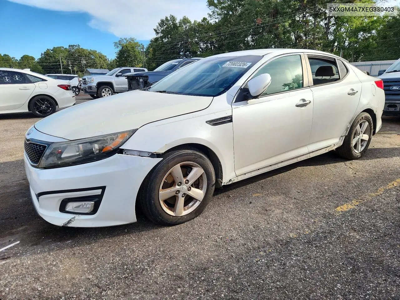 KIA OPTIMA 2014, VIN 5XXGM4A7XEG330403