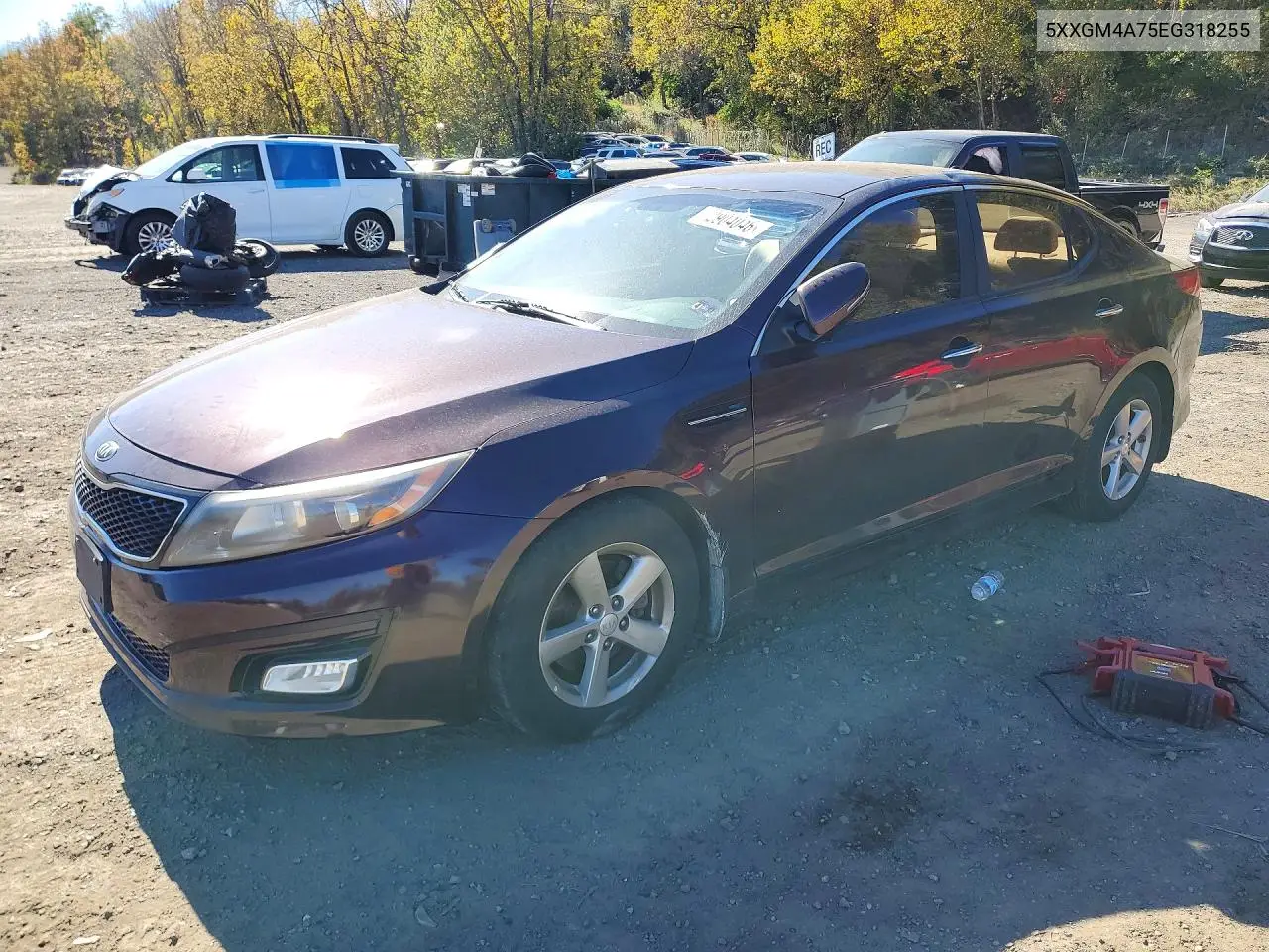 KIA OPTIMA 2014, VIN 5XXGM4A75EG318255
