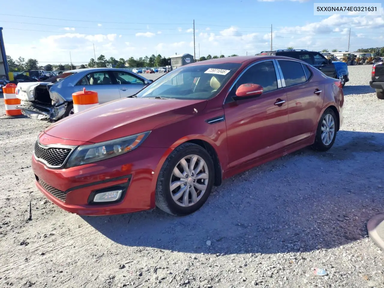 KIA OPTIMA 2014, VIN 5XXGN4A74EG321631