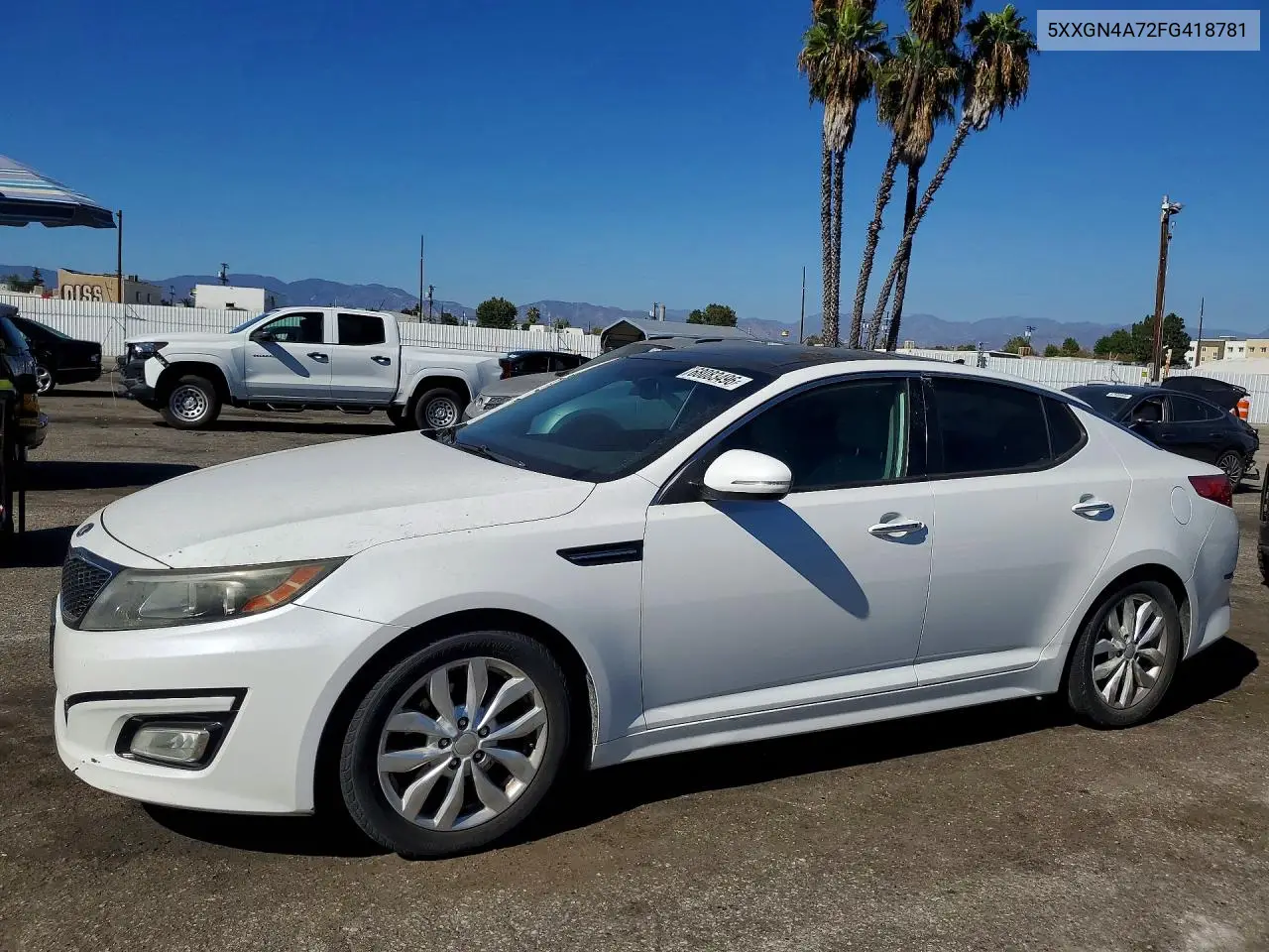 KIA OPTIMA 2015, VIN 5XXGN4A72FG418781