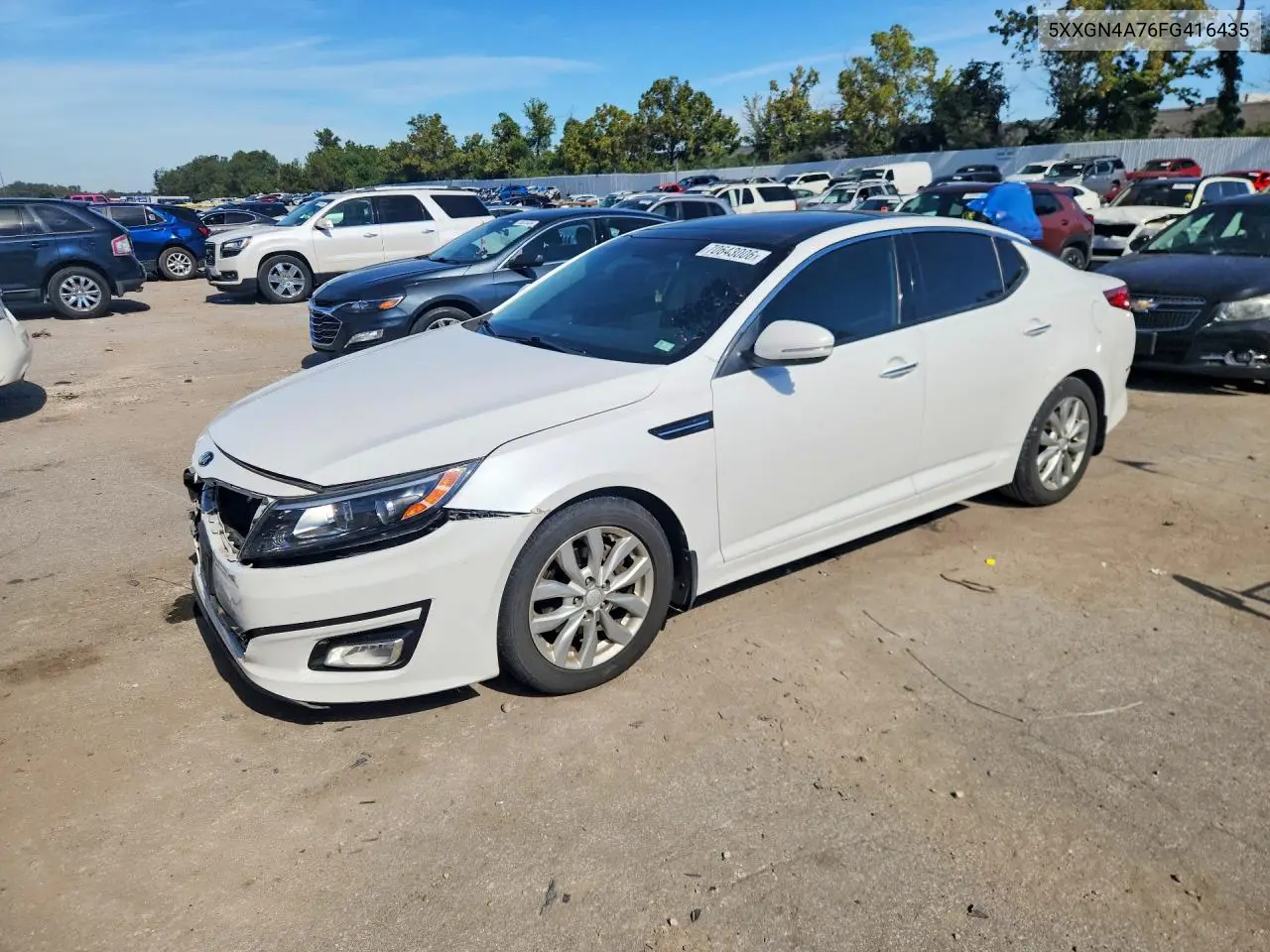 KIA OPTIMA 2015, VIN 5XXGN4A76FG416435