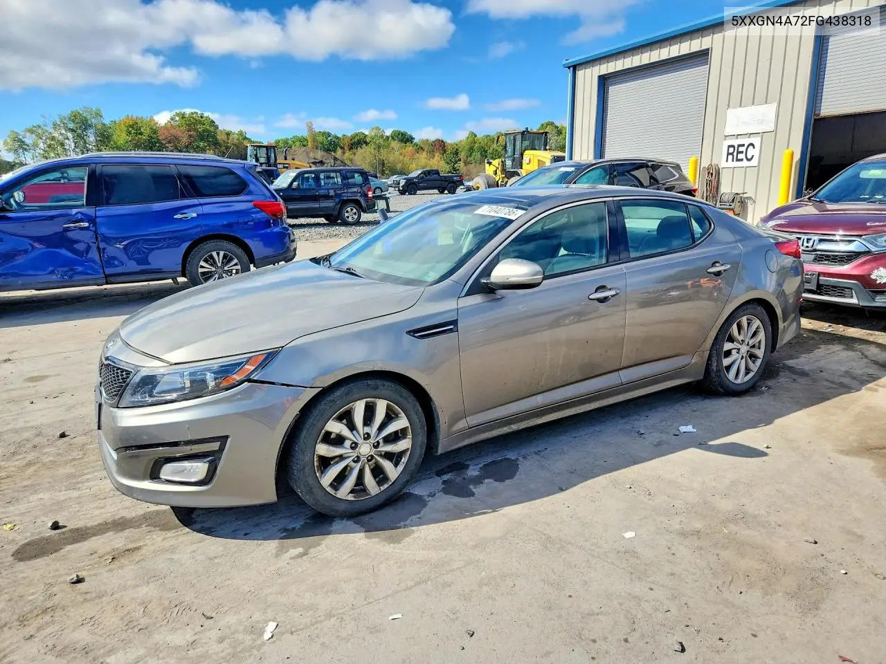 KIA OPTIMA 2015, VIN 5XXGN4A72FG438318