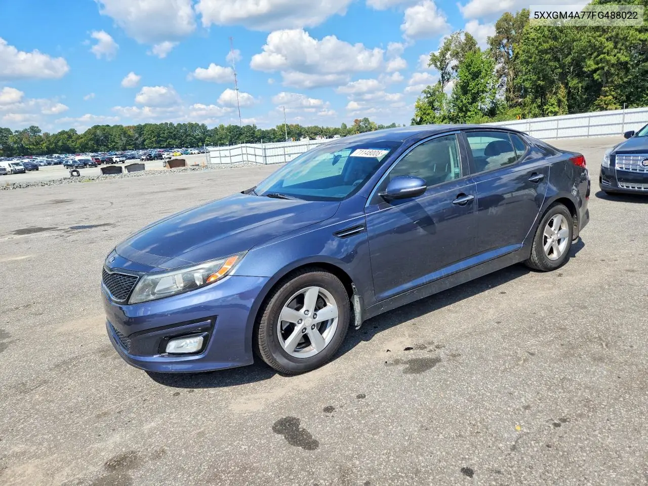 KIA OPTIMA 2015, VIN 5XXGM4A77FG488022