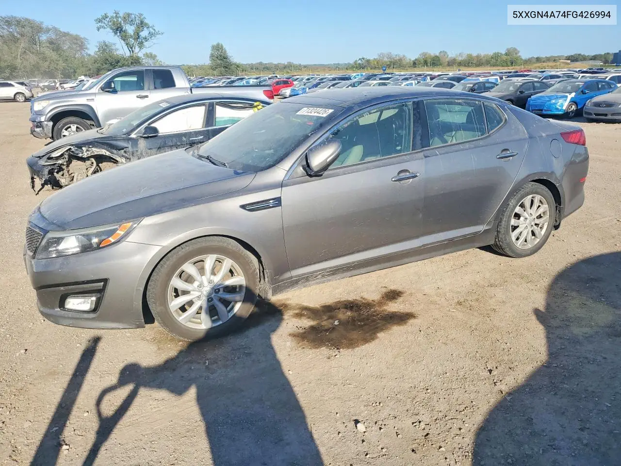 KIA OPTIMA 2015, VIN 5XXGN4A74FG426994