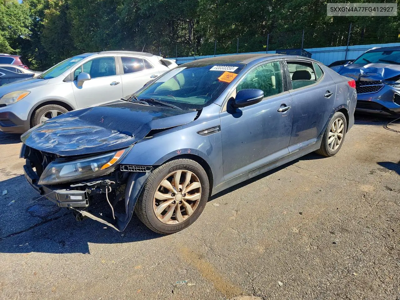KIA OPTIMA 2015, VIN 5XXGN4A77FG412927