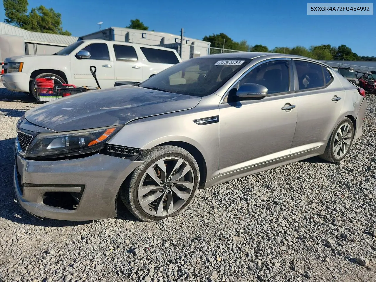 KIA OPTIMA 2015, VIN 5XXGR4A72FG454992