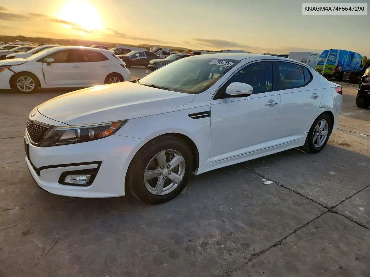 KIA OPTIMA 2015, VIN KNAGM4A74F5647290