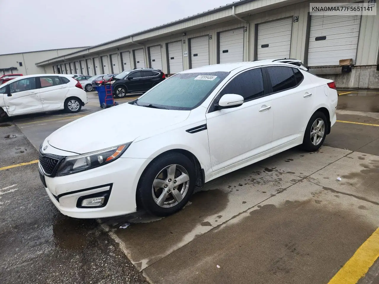 KIA OPTIMA 2015, VIN KNAGM4A77F5651141