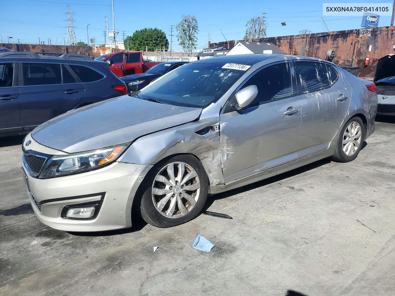 KIA OPTIMA 2015, VIN 5XXGN4A78FG414105