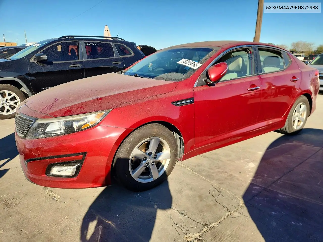 KIA OPTIMA 2015, VIN 5XXGM4A79FG372983