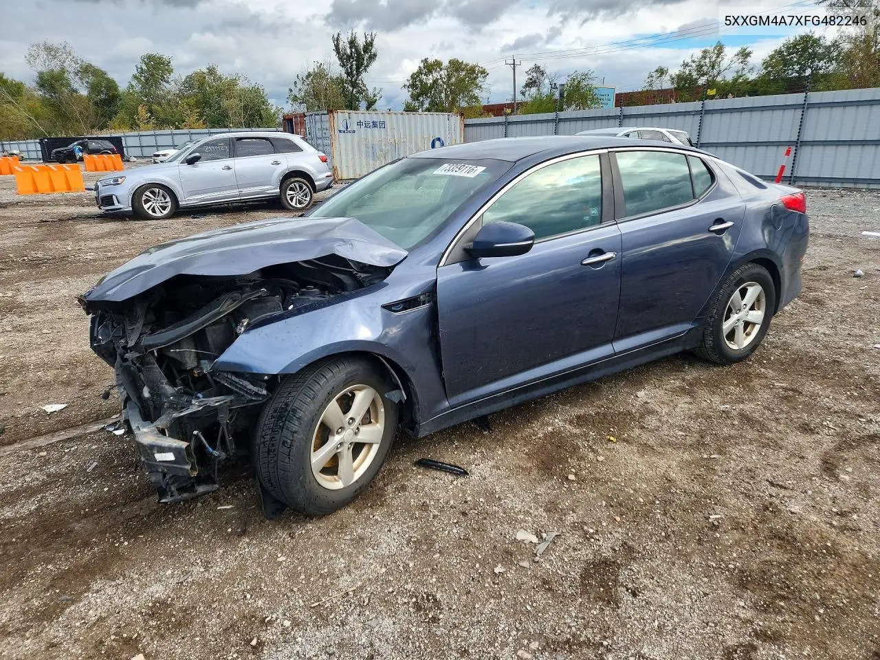 KIA OPTIMA 2015, VIN 5XXGM4A7XFG482246