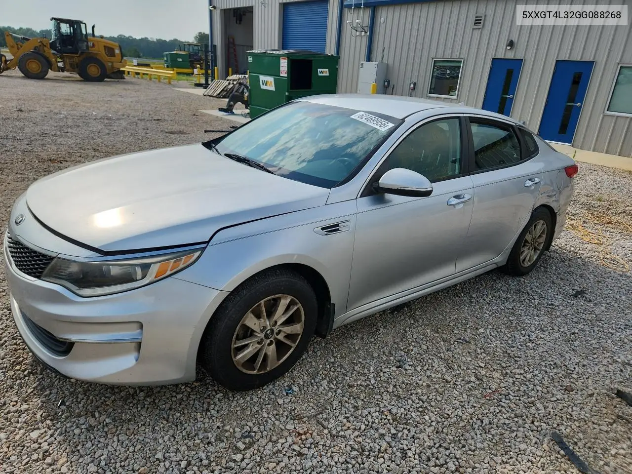 KIA OPTIMA 2016, VIN 5XXGT4L32GG088268