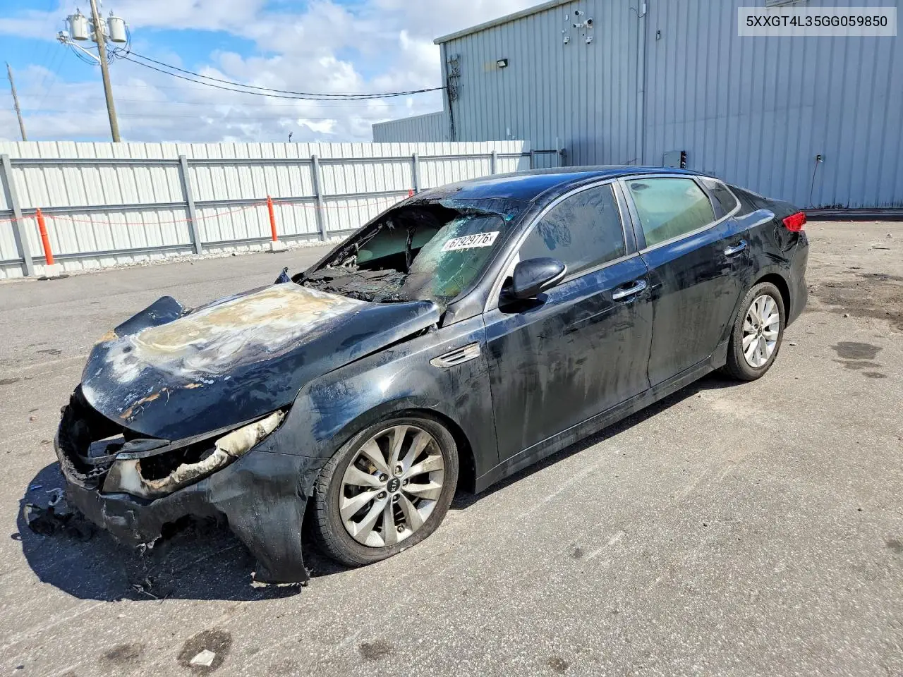 KIA OPTIMA 2016, VIN 5XXGT4L35GG059850