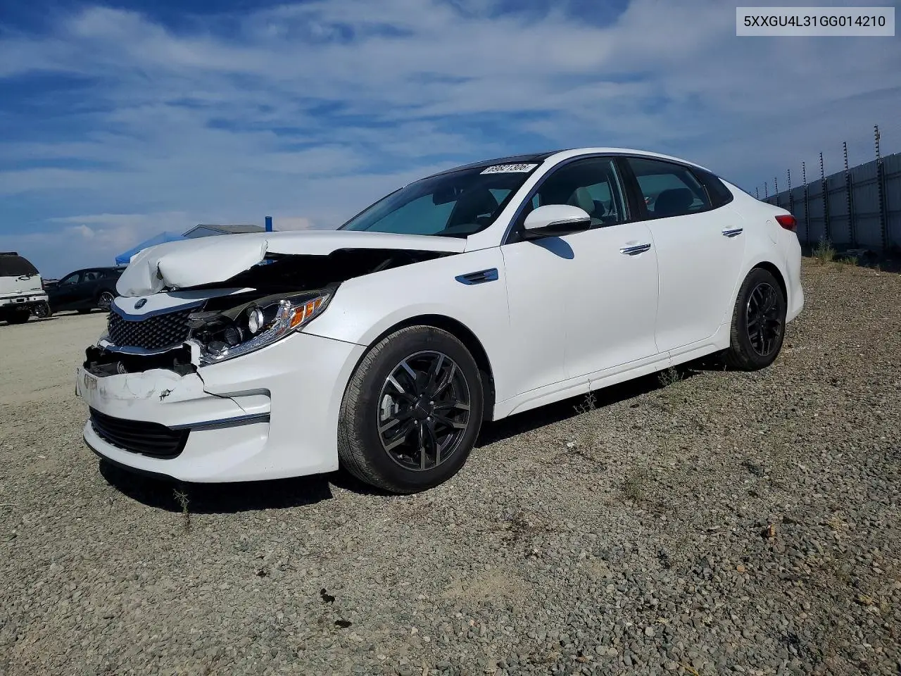 KIA OPTIMA 2016, VIN 5XXGU4L31GG014210