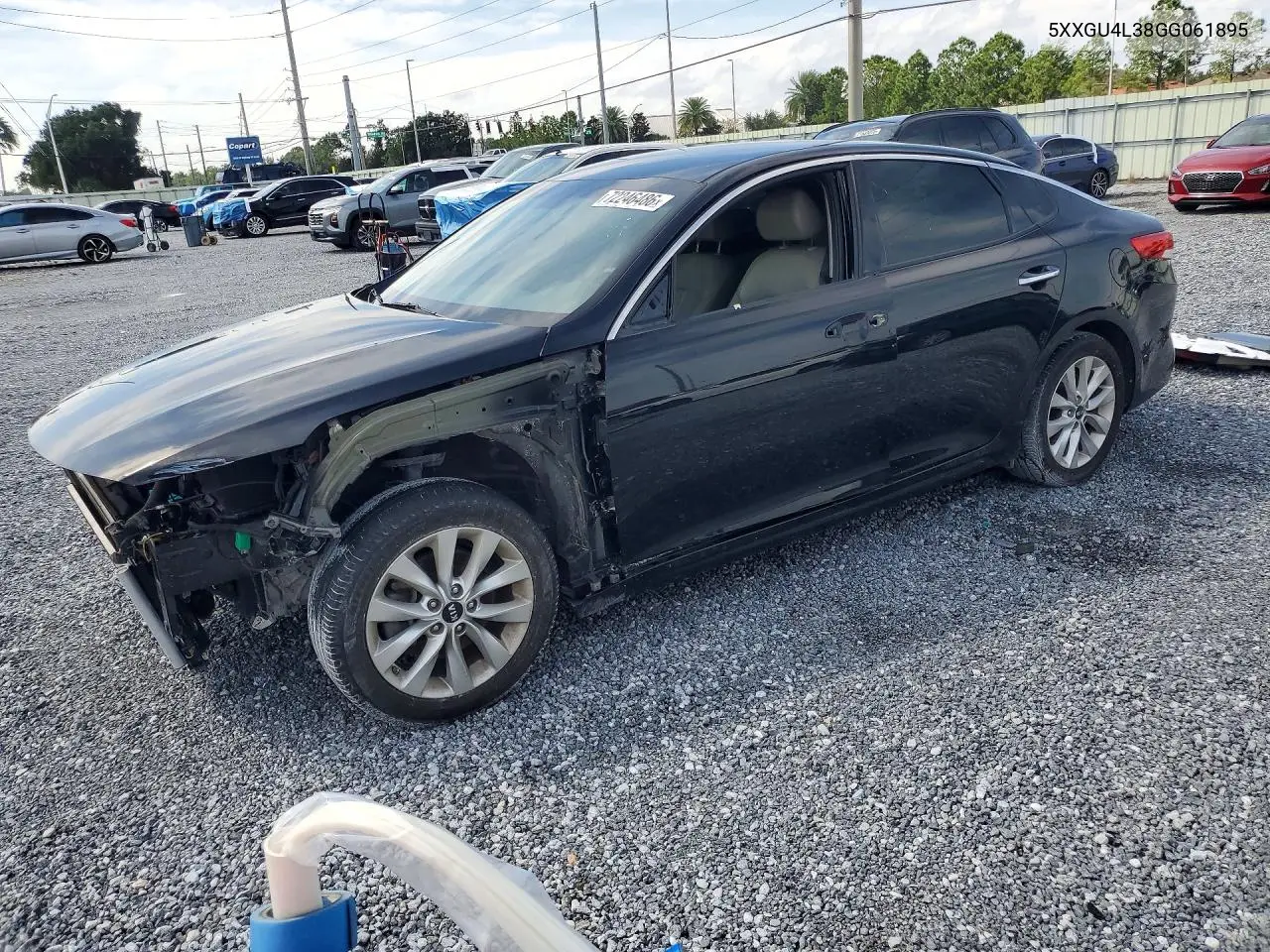 KIA OPTIMA 2016, VIN 5XXGU4L38GG061895