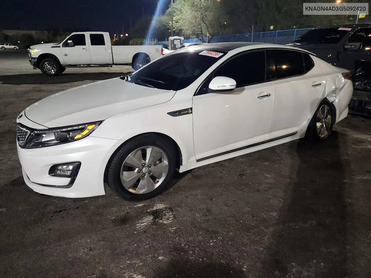 KIA OPTIMA 2016, VIN KNAGN4AD3G5092420