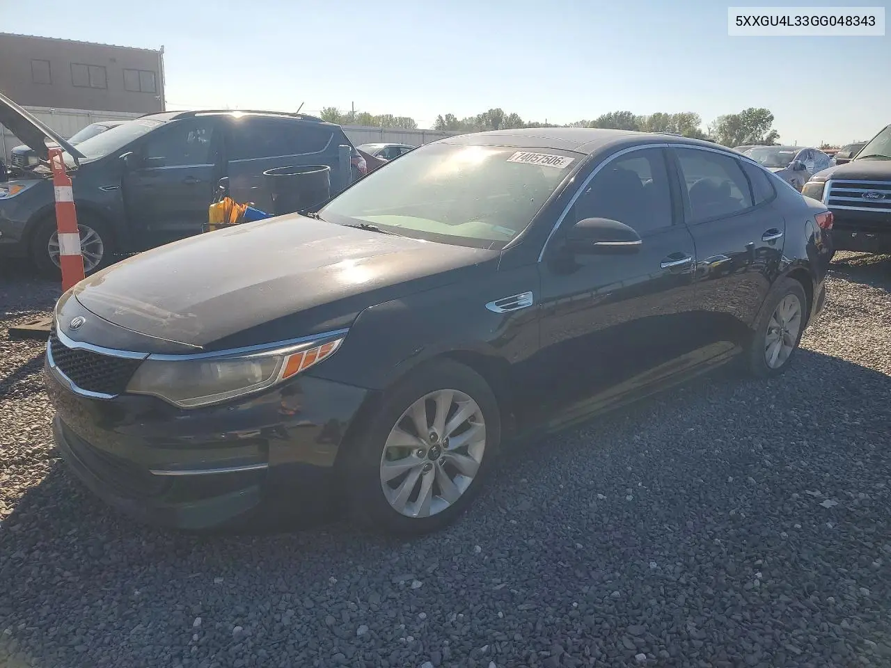 KIA OPTIMA 2016, VIN 5XXGU4L33GG048343