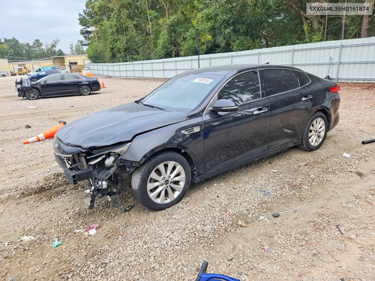KIA OPTIMA 2017, VIN 5XXGU4L35HG161874