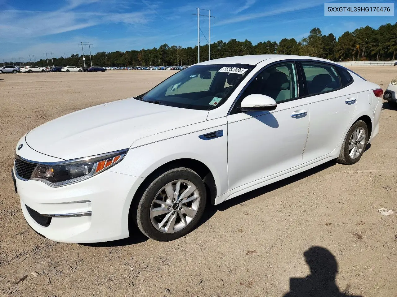 KIA OPTIMA 2017, VIN 5XXGT4L39HG176476