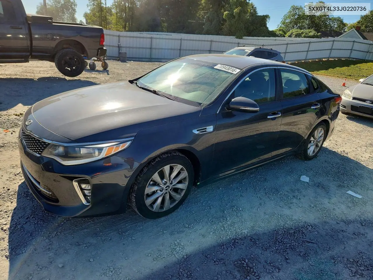 KIA OPTIMA 2018, VIN 5XXGT4L33JG220736