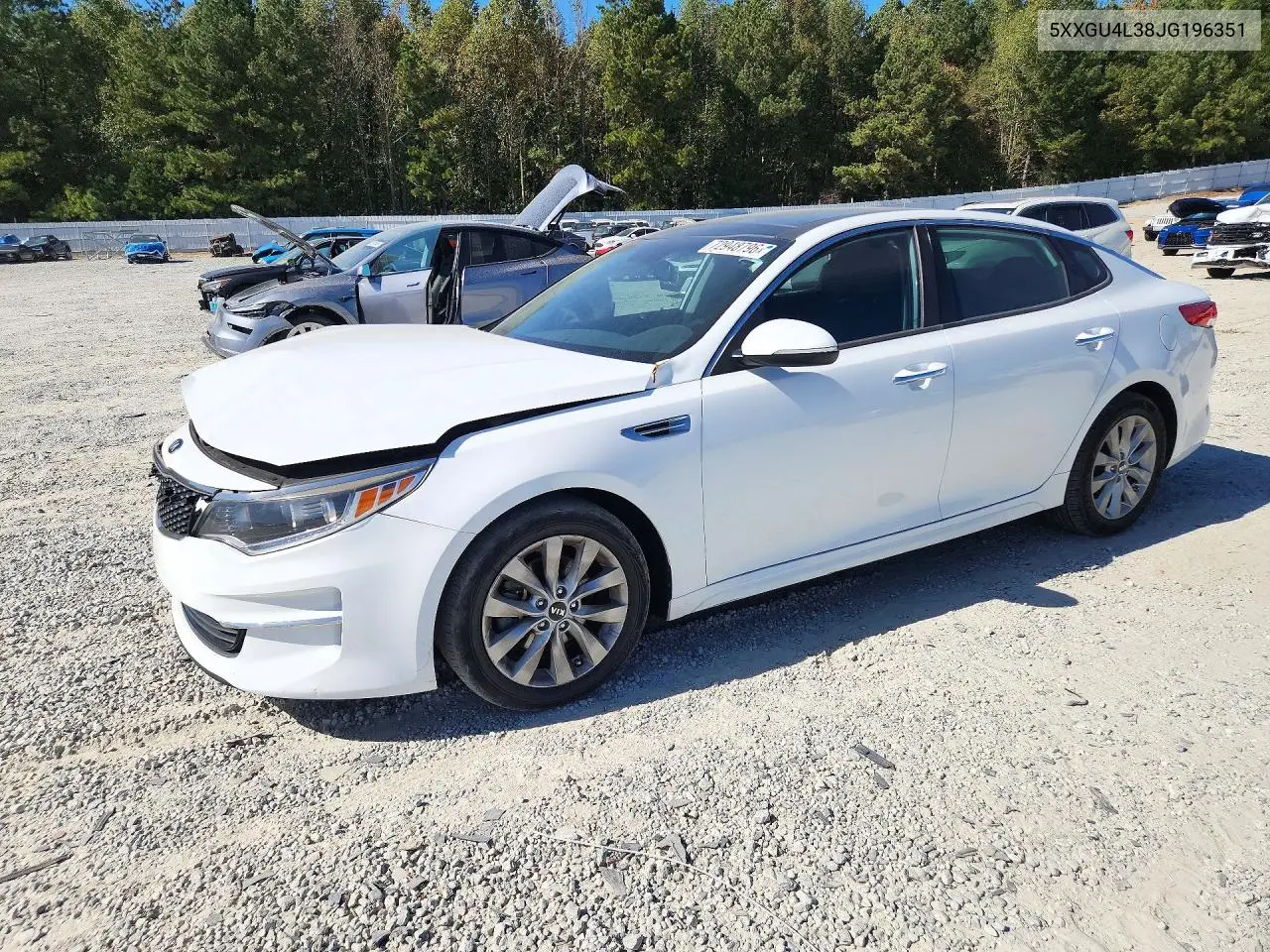 KIA OPTIMA 2018, VIN 5XXGU4L38JG196351