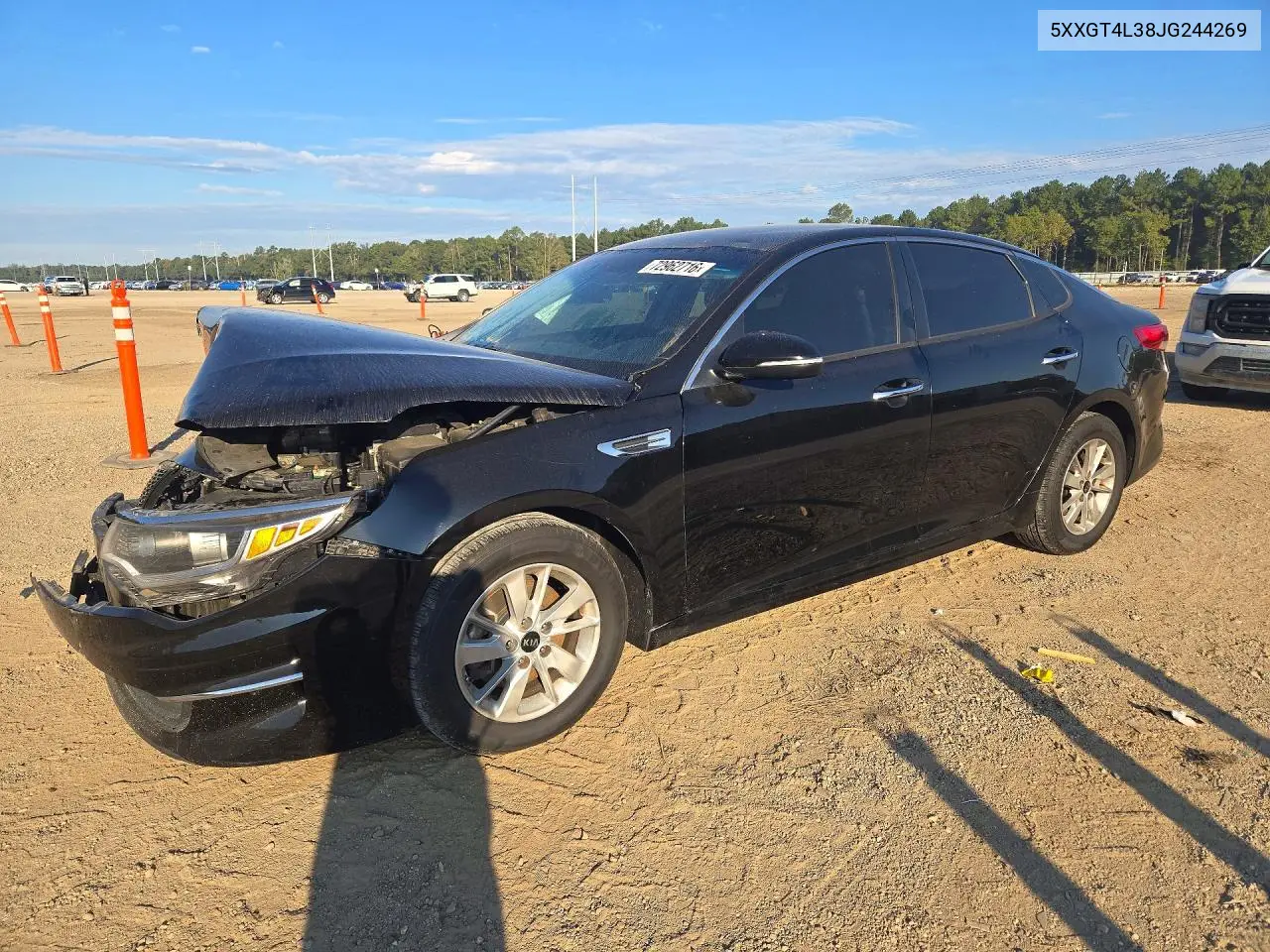 KIA OPTIMA 2018, VIN 5XXGT4L38JG244269