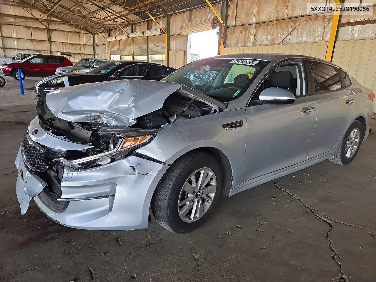 KIA OPTIMA 2018, VIN 5XXGT4L35JG190056