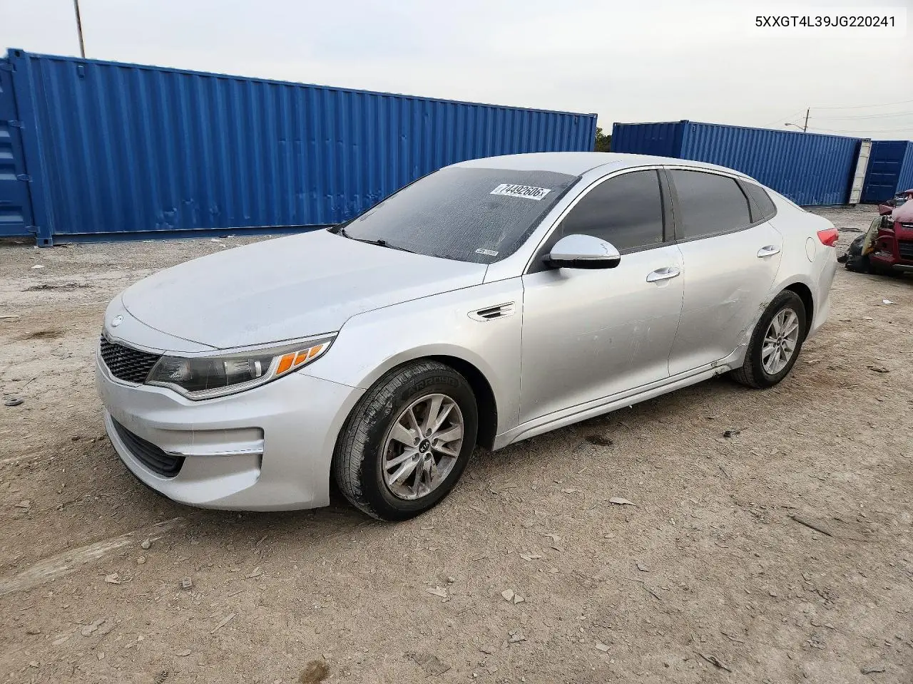 KIA OPTIMA 2018, VIN 5XXGT4L39JG220241