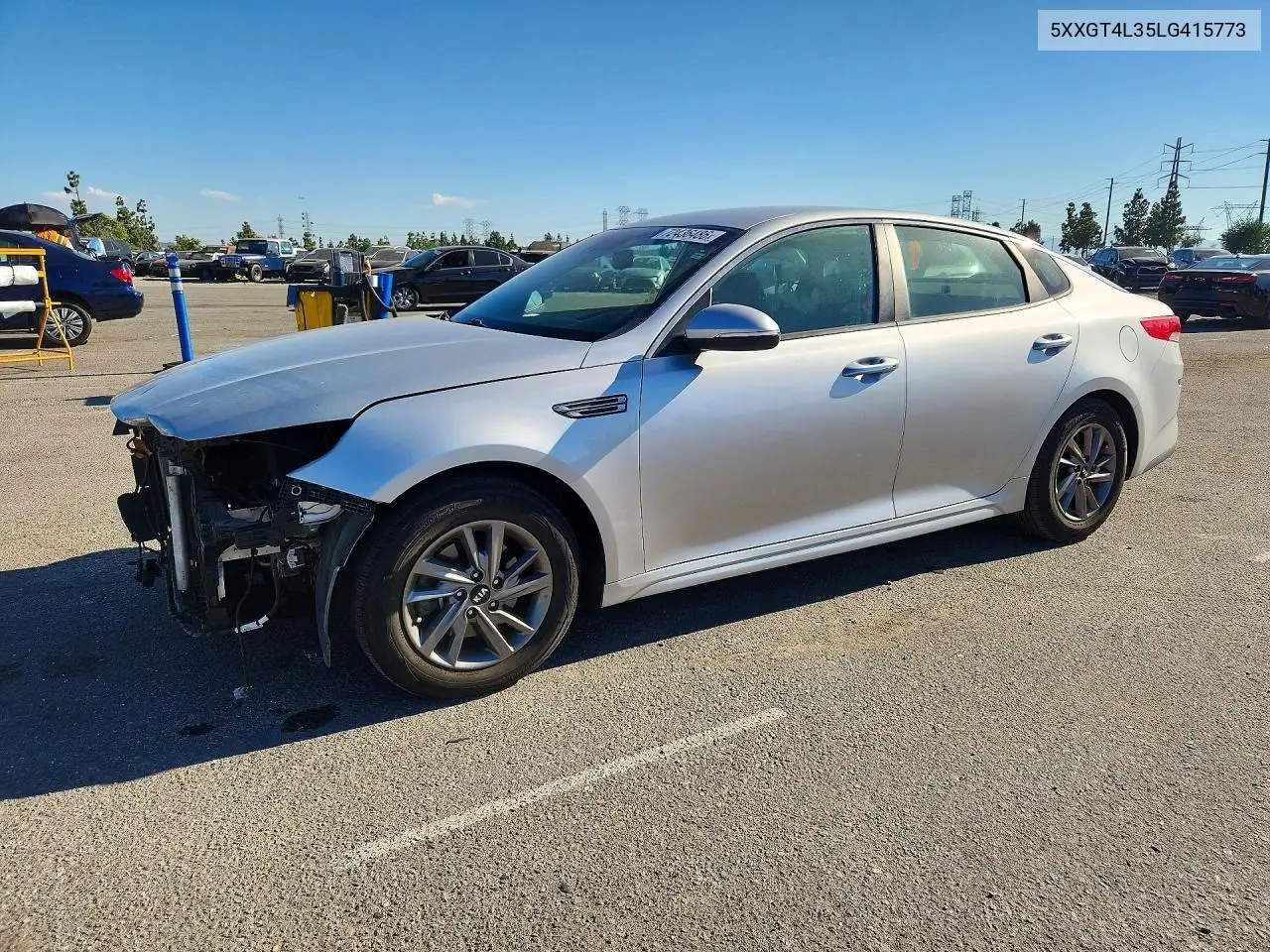 KIA OPTIMA 2020, VIN 5XXGT4L35LG415773