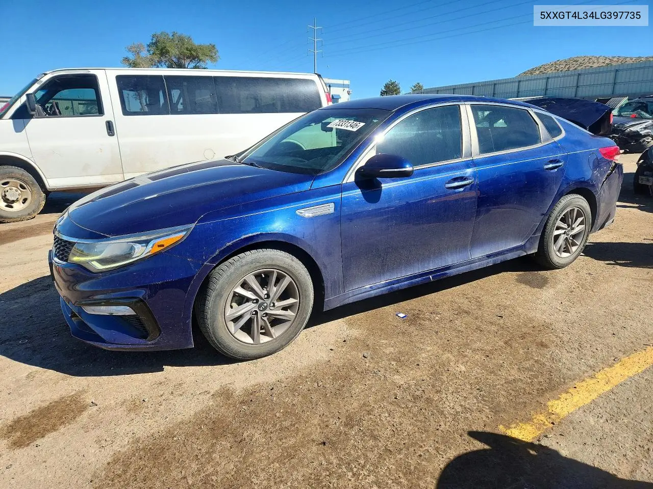 KIA OPTIMA 2020, VIN 5XXGT4L34LG397735
