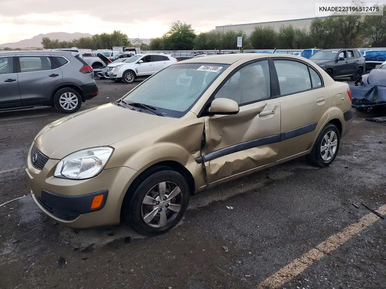 KIA RIO 2009, VIN KNADE223196512475