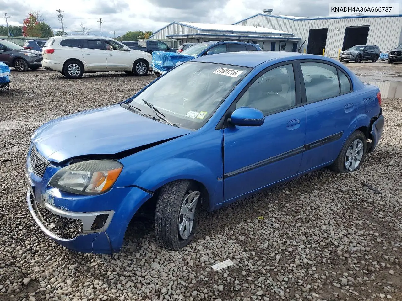 KIA RIO 2010, VIN KNADH4A36A6667371