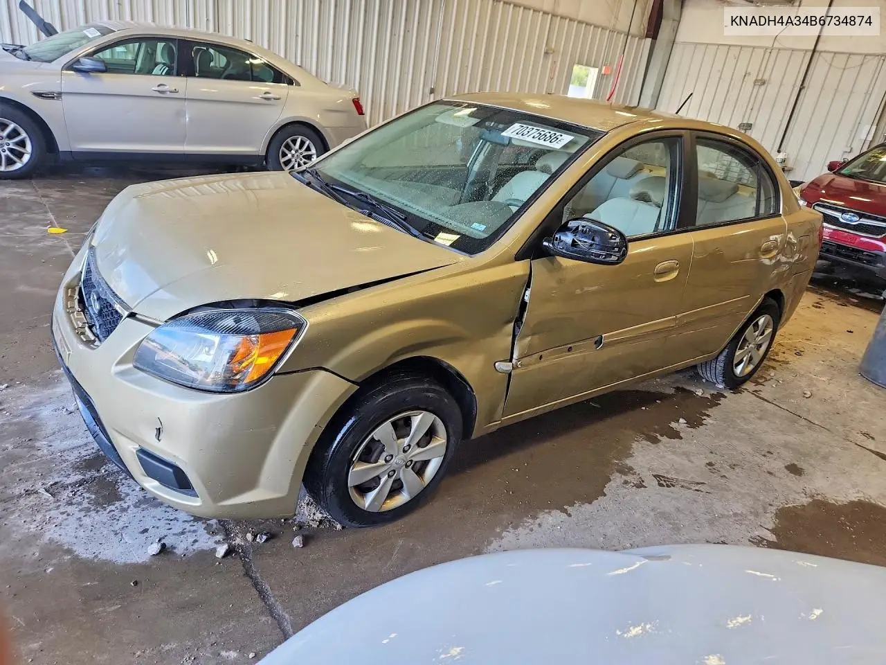 KIA RIO 2011, VIN KNADH4A34B6734874