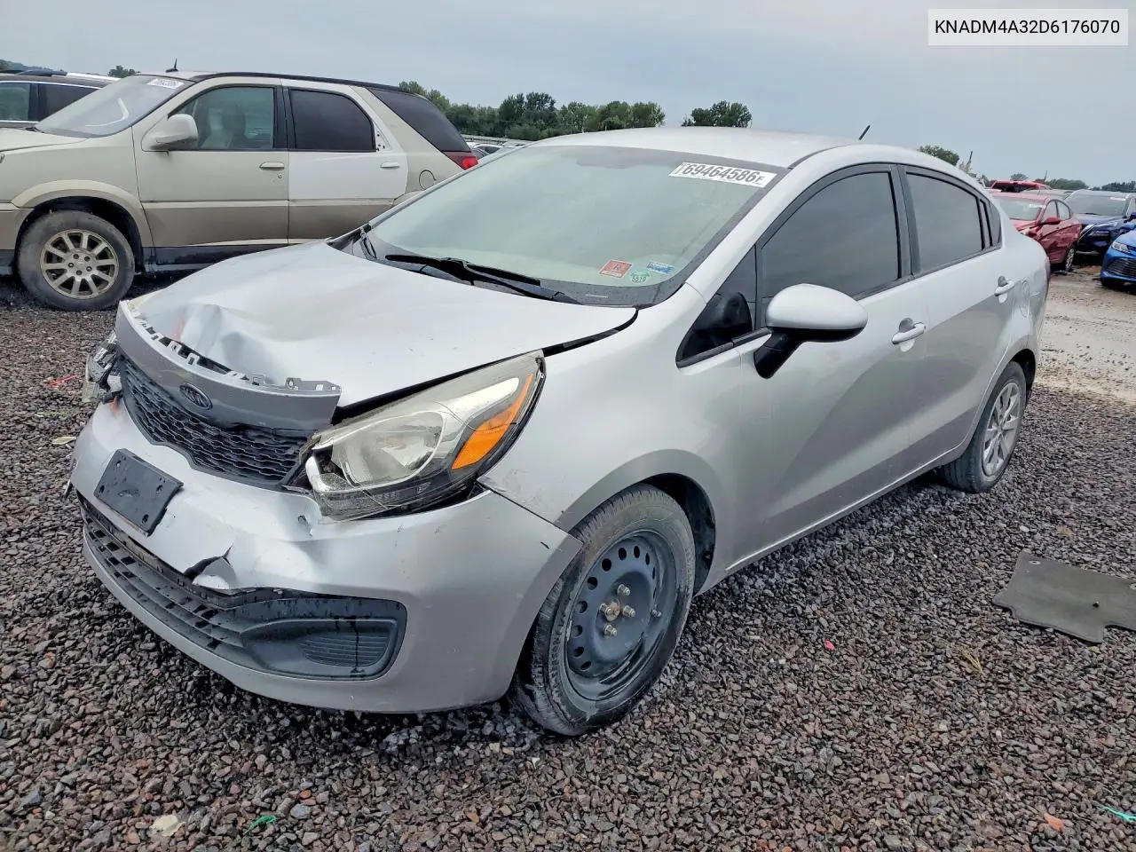 KIA RIO 2013, VIN KNADM4A32D6176070