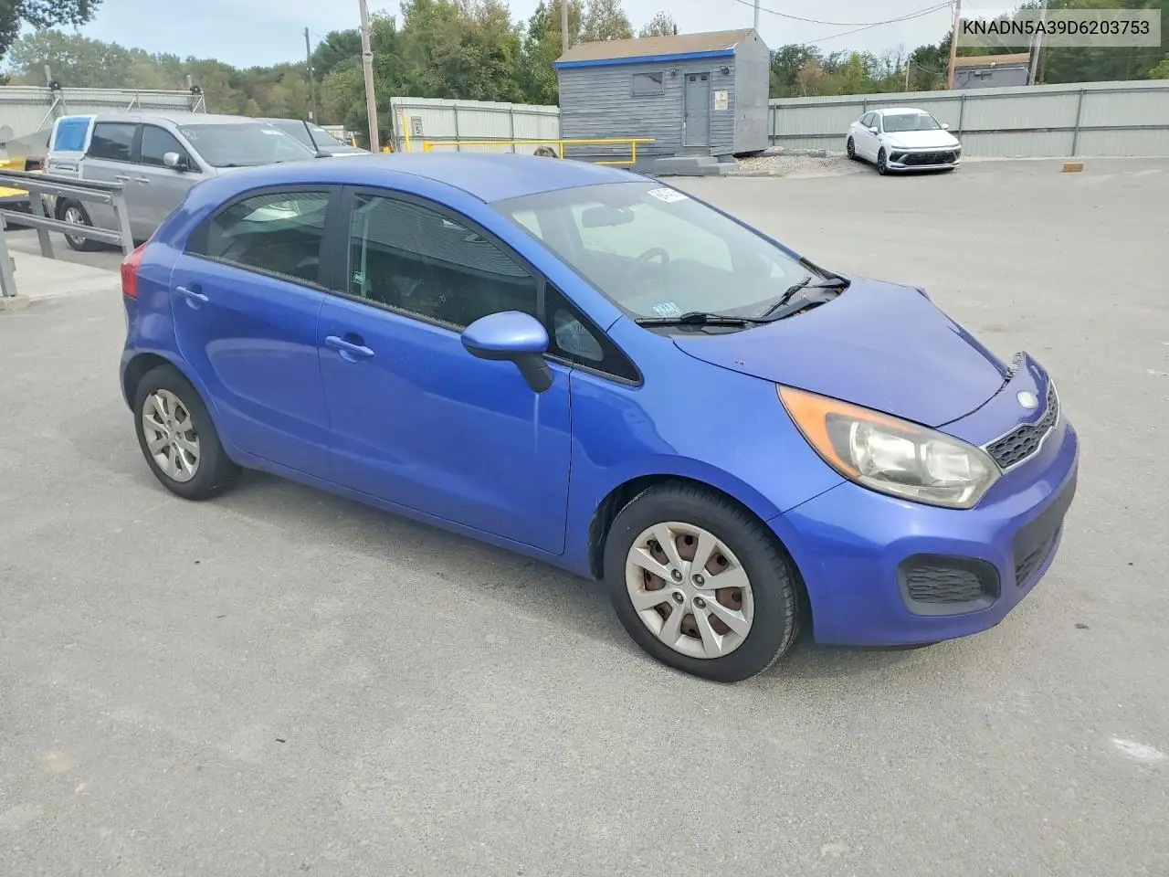 2013 KIA RIO VIN KNADN5A39D6203753 — фото 4