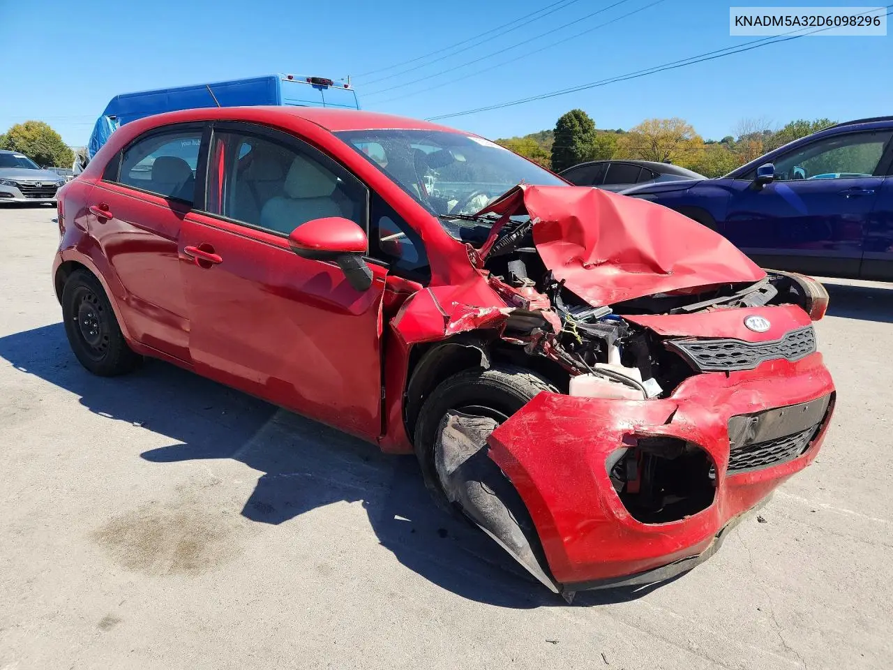 2013 KIA RIO VIN KNADM5A32D6098296 — фото 4