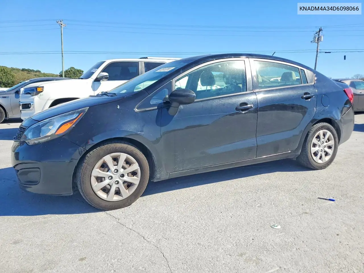 KIA RIO 2013, VIN KNADM4A34D6098066