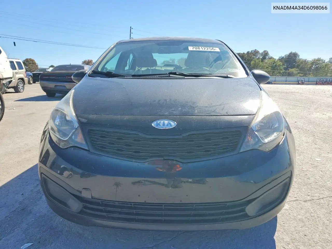 2013 KIA RIO VIN KNADM4A34D6098066 — фото 5