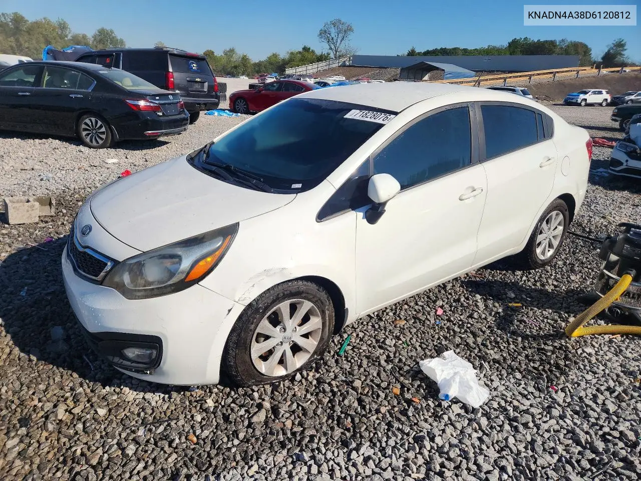 KIA RIO 2013, VIN KNADN4A38D6120812