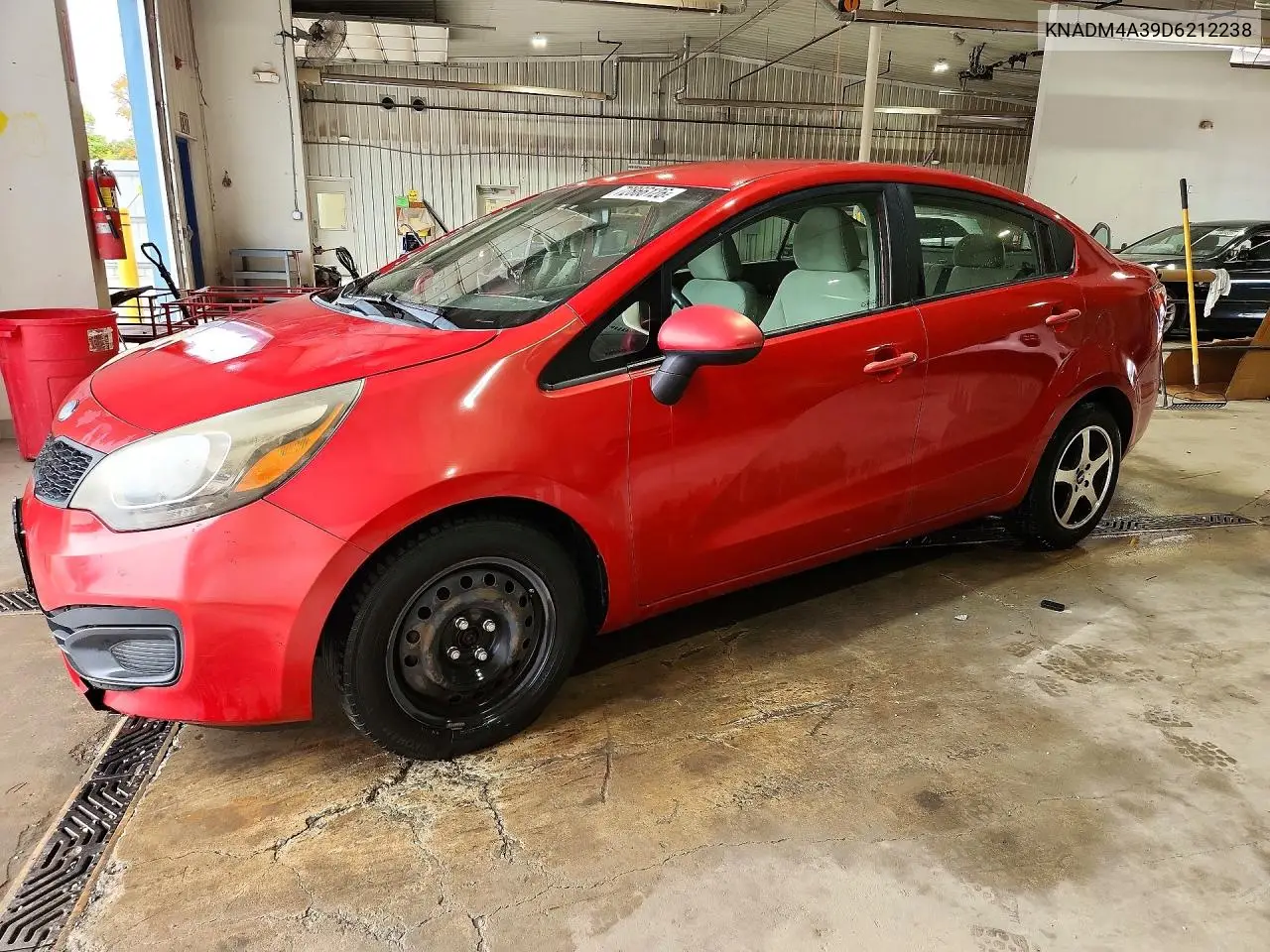KIA RIO 2013, VIN KNADM4A39D6212238