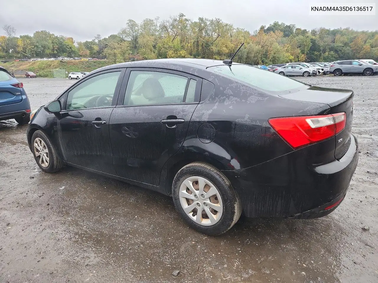 2013 KIA RIO VIN KNADM4A35D6136517 — фото 2